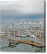 Fishing Boats  At The Marina Canvas Print