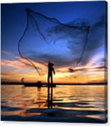 Fishing Canvas Print