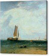 Fishing Upon The Blythe Sand, Tide Canvas Print
