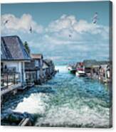 Fishtown In Leland Michigan Canvas Print