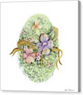 Floral Easter Egg Iv Canvas Print