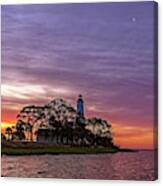 Florida Coastal Landmark At Sunrise Canvas Print