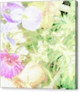 Flower Bouquet - Renoir Effect Canvas Print