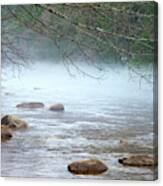 Fog On The Lehigh River Canvas Print