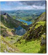 Footpaths From Snowdon Mountain Canvas Print