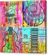 Four Guitars Canvas Print