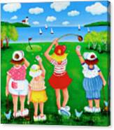 Four Ladies Golf Canvas Print