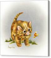 Fraidy Cat Canvas Print