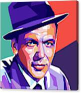 Frank Sinatra Pop Art Canvas Print