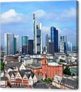 Frankfurt - Panoramic View Canvas Print