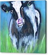 Paintings Of Freisan Cows Oct -18 Canvas Print