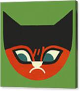 Frowning Cat Canvas Print