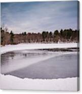 Frozen Mill Pond Canvas Print