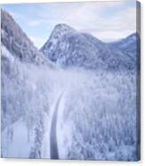 Frozen Mountains Canvas Print