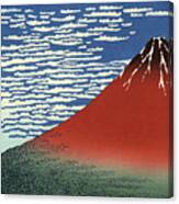 Fuji, Mountains In Clear Weather, From 36 Views Of Mount Fuji Canvas Print