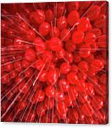 Full Frame Shot Of Red Helium Balloons Canvas Print