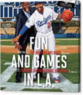 Fun And Games In L.a. Sports Illustrated Cover Canvas Print