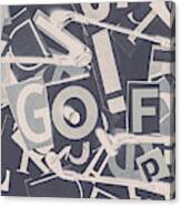 Game Of Golf Canvas Print