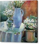 Garden Daisies Canvas Print