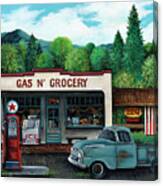 Gas And Grocery Canvas Print