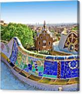 Gaudis Parc Guell In Barcelona Canvas Print