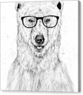 Geek Bear Canvas Print