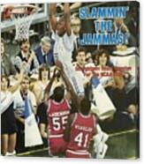 Georgetown University Michael Graham, 1984 Ncaa National Sports Illustrated Cover Canvas Print