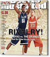 Georgetown University Roy Hibbert And Syracuse University Sports Illustrated Cover Canvas Print