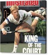 Germany Boris Becker, 1989 Us Open Sports Illustrated Cover Canvas Print