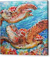 Giant Sea Turtles Canvas Print