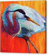 Glance Heron Canvas Print