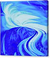 Glassworks In Blue Canvas Print