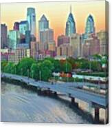 Glorious Philly Sunset Canvas Print