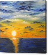 Glowing Sun Canvas Print