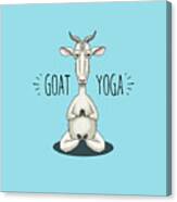 Goat Yoga - Meditating Goat Canvas Print