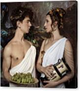 Godesses From The Old Greek Times. Canvas Print