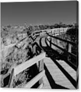 Going To The Lighthouse Black And White Canvas Print