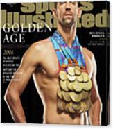Golden Age Michael Phelps Sports Illustrated Cover Canvas Print