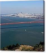 Golden Gate Bidge And Bay Canvas Print