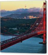 Golden Gate Bridge From Marin Headlands Canvas Print