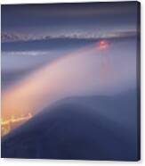 Golden Gate Bridge In The Fog Canvas Print