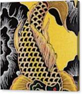 Golden Koi Fish Canvas Print