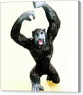 Gorilla With Arms Raised Canvas Print