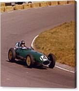 Graham Hill Driving A Lotus Climax 16 Canvas Print