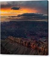 Grand Canyon Bright Sunset Canvas Print