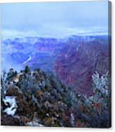 Grand Canyon Winter Scene Canvas Print