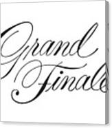 Grand Finale Canvas Print