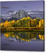 Grand Teton Fall Morning Canvas Print