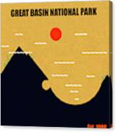 Great Basin N. P. M Series Canvas Print