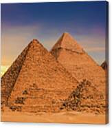 Great Pyramids In Egypt Canvas Print